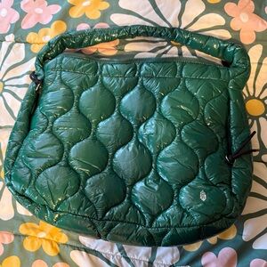 Free People shiny surplus carryall bag